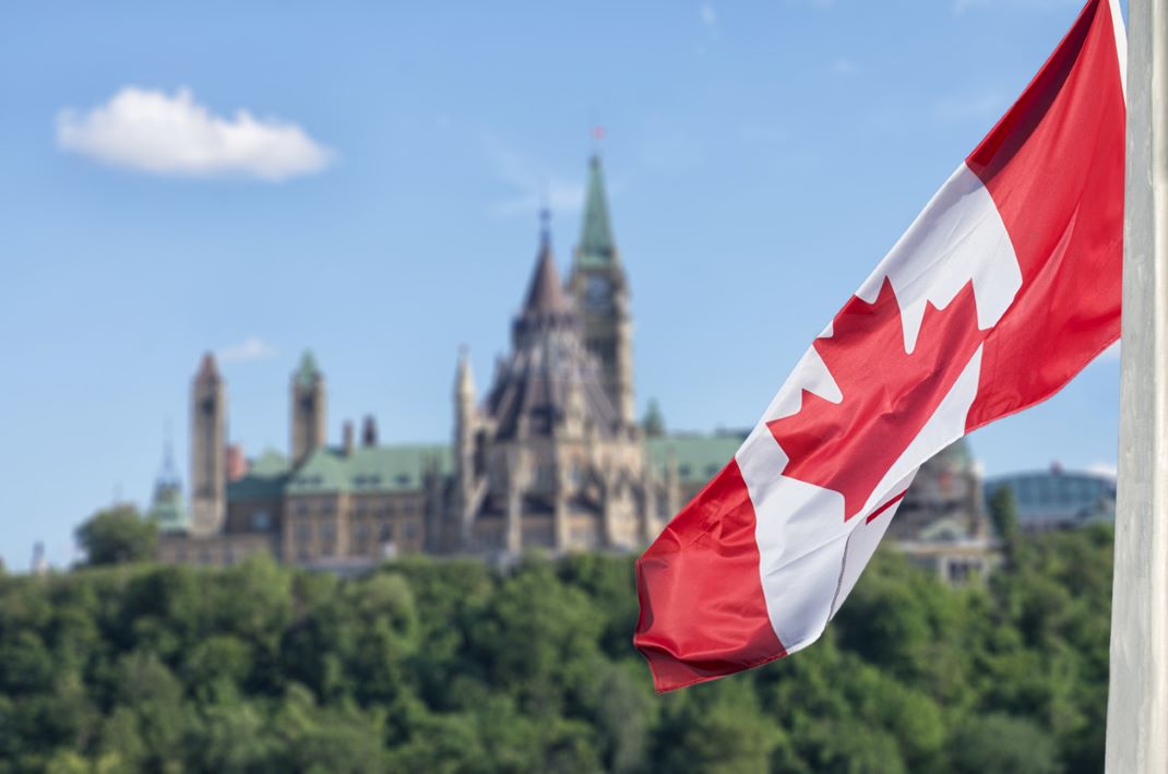 Canada-flag-parliament